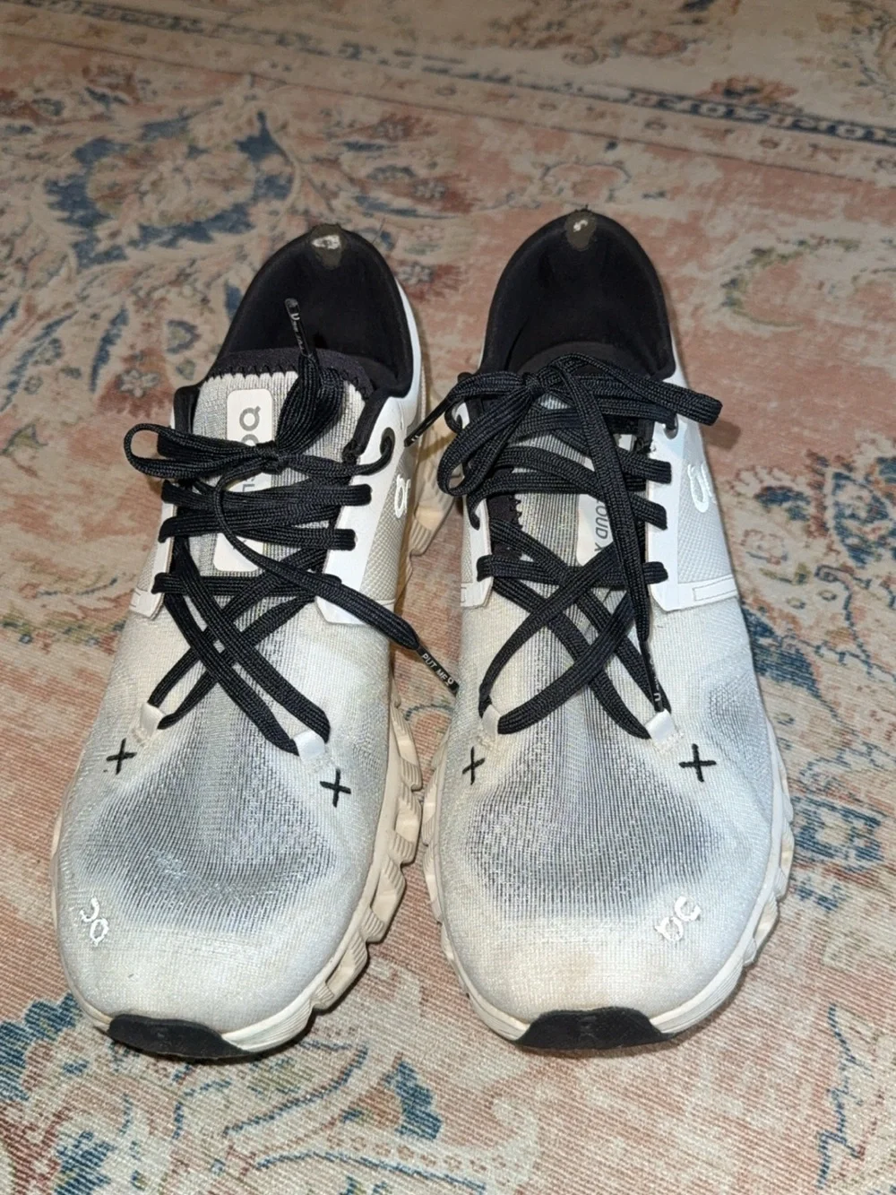 On Running Cloud White and Black Running Shoes